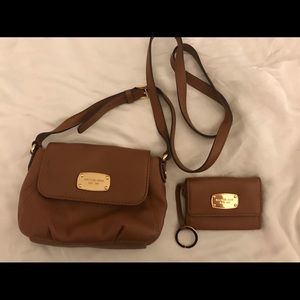 Michael Kors cross body and small card wallet